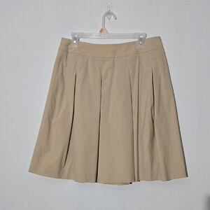 🔥 Rivamonti By Gunex Classic Pleated Tan Women's Skirt Size 8